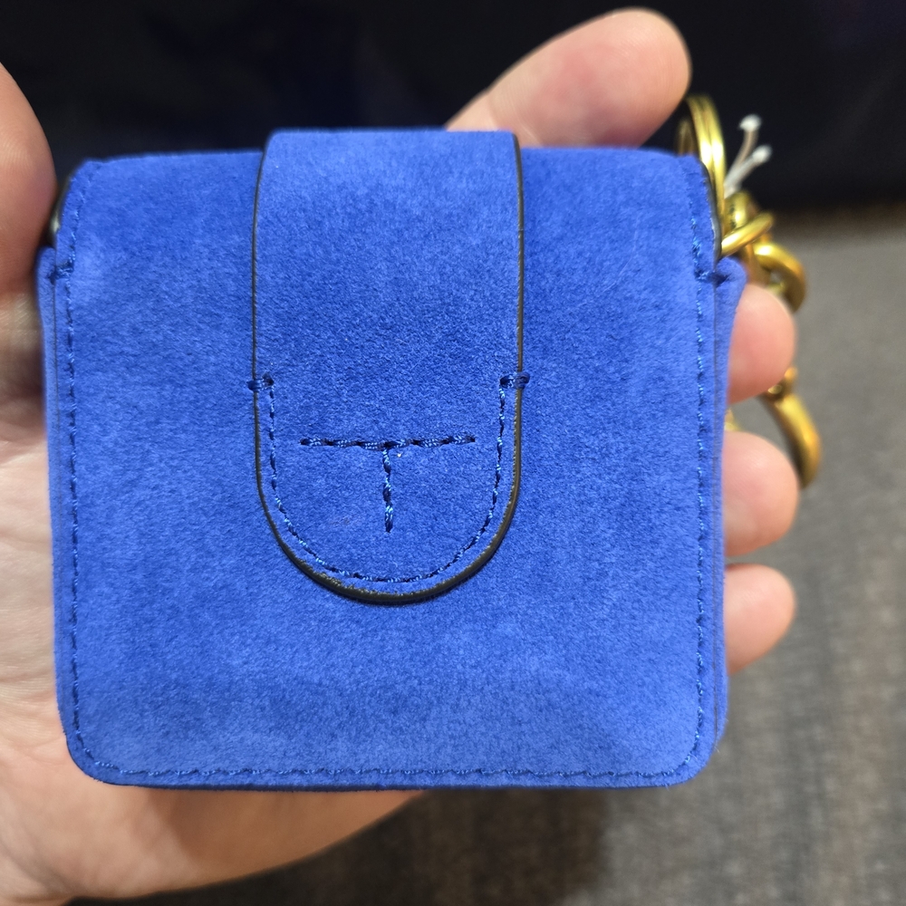 Tory Burch Blue Suede Mini Bag - Picture 3 of 10